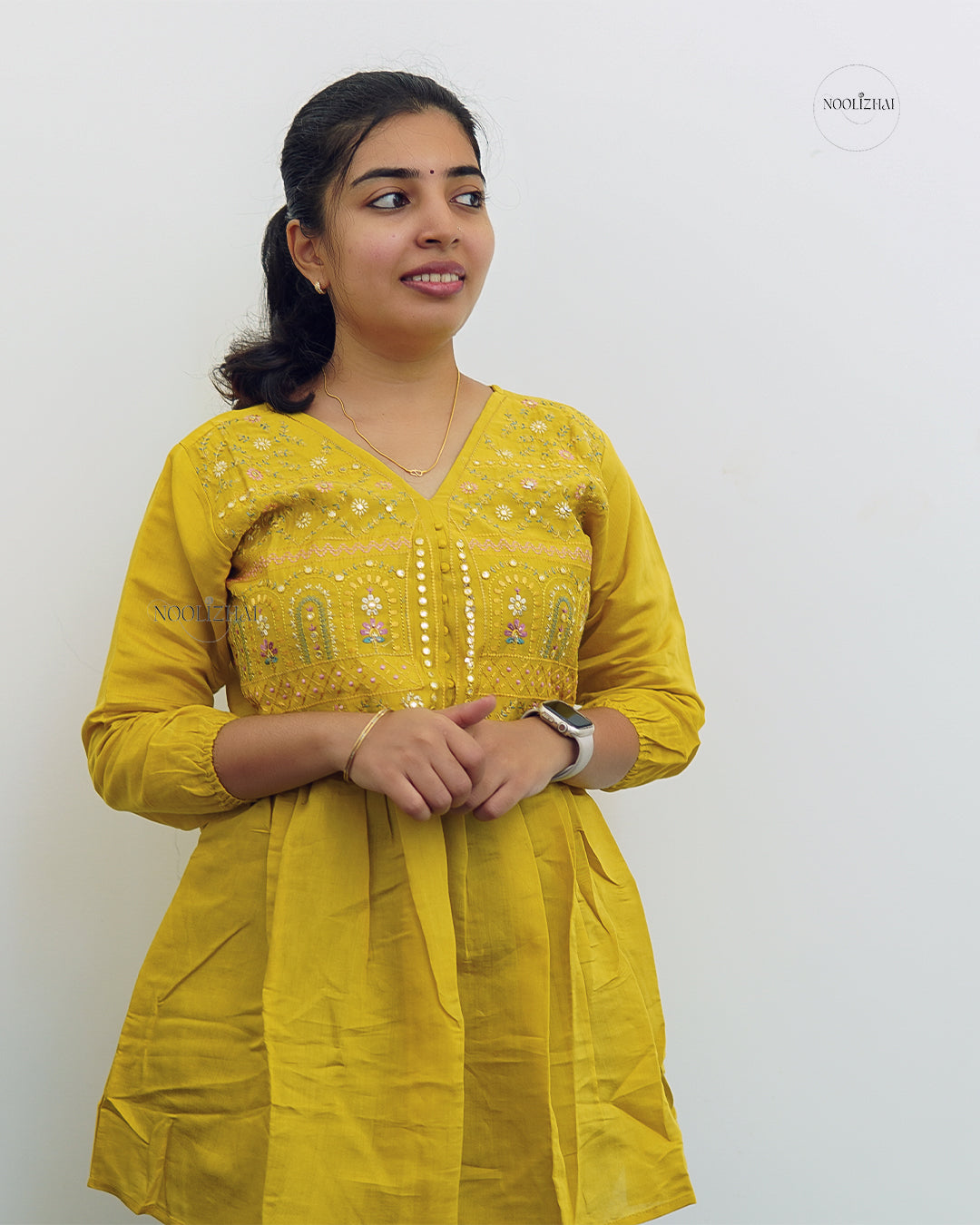 Yellow short top-perfect for casual outings