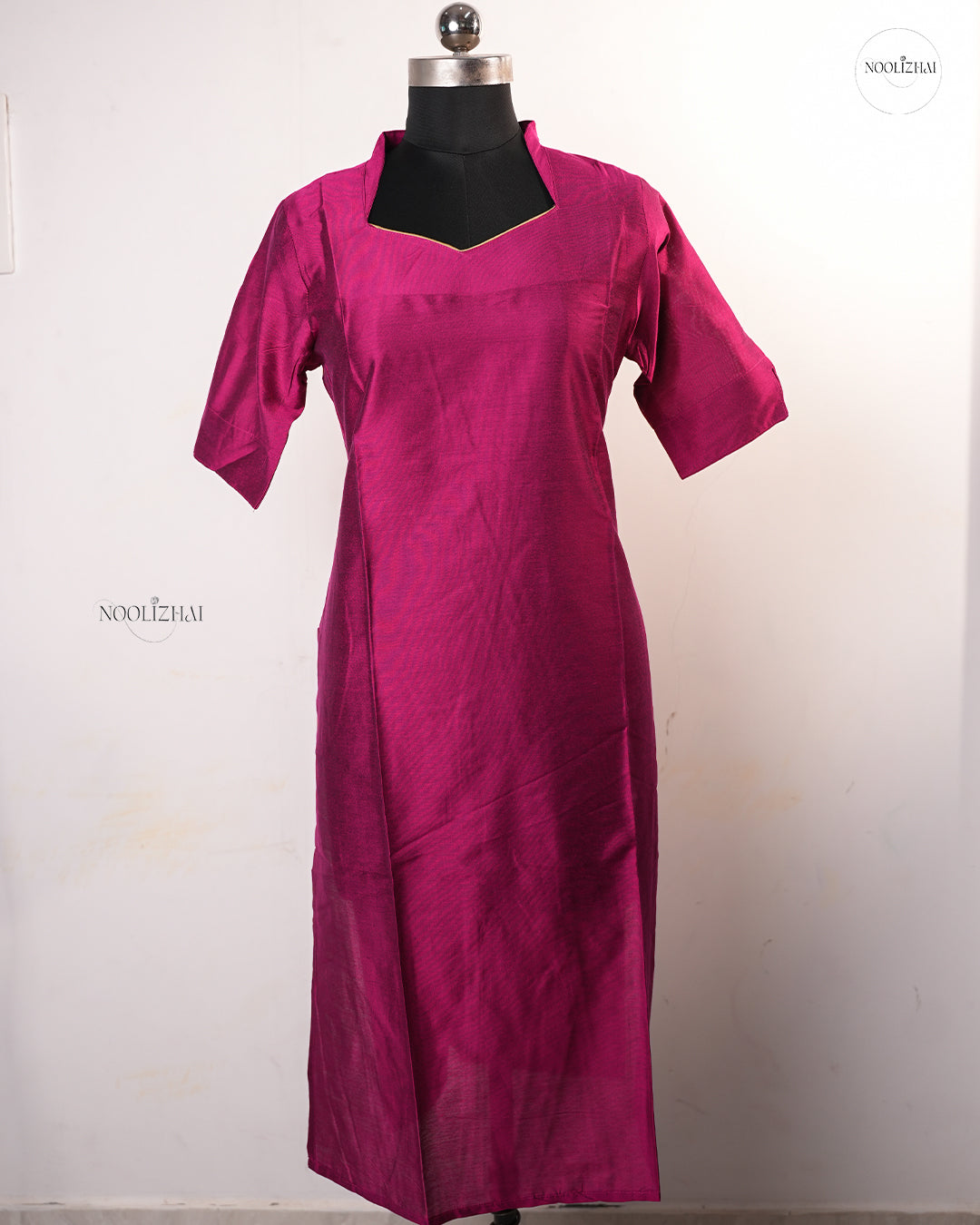 Soft silk pink salwar set