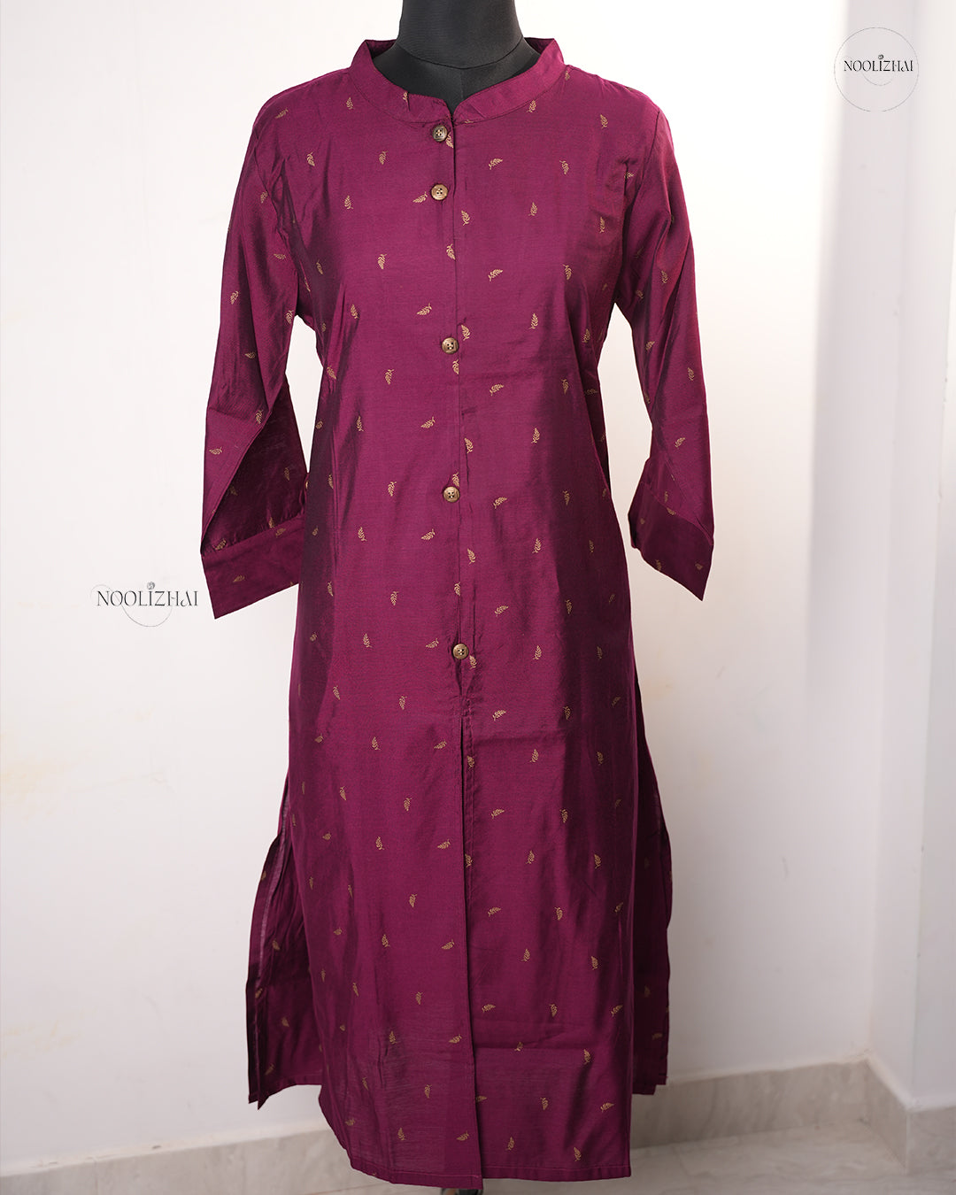 WINE SILK KURTI