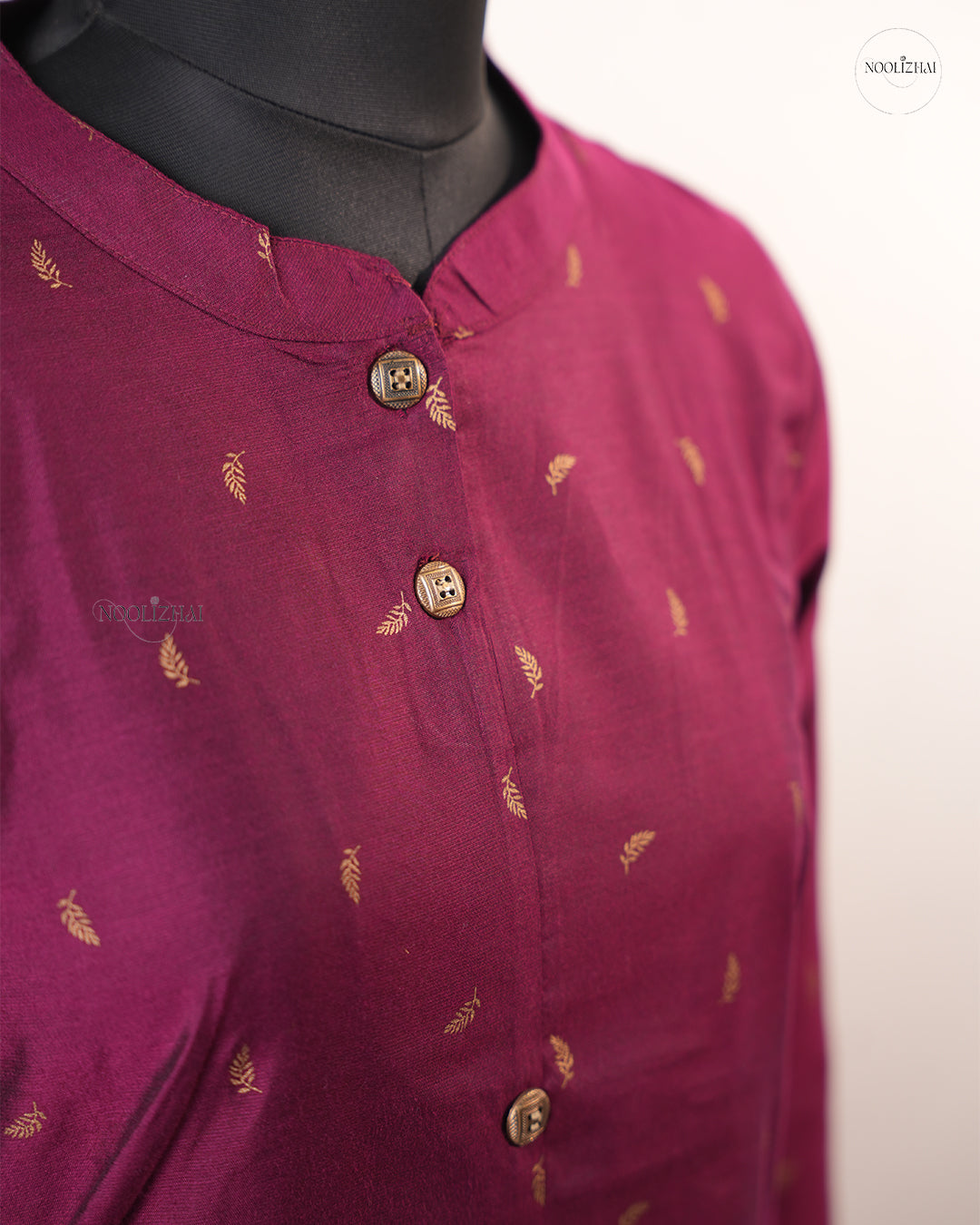 WINE SILK KURTI