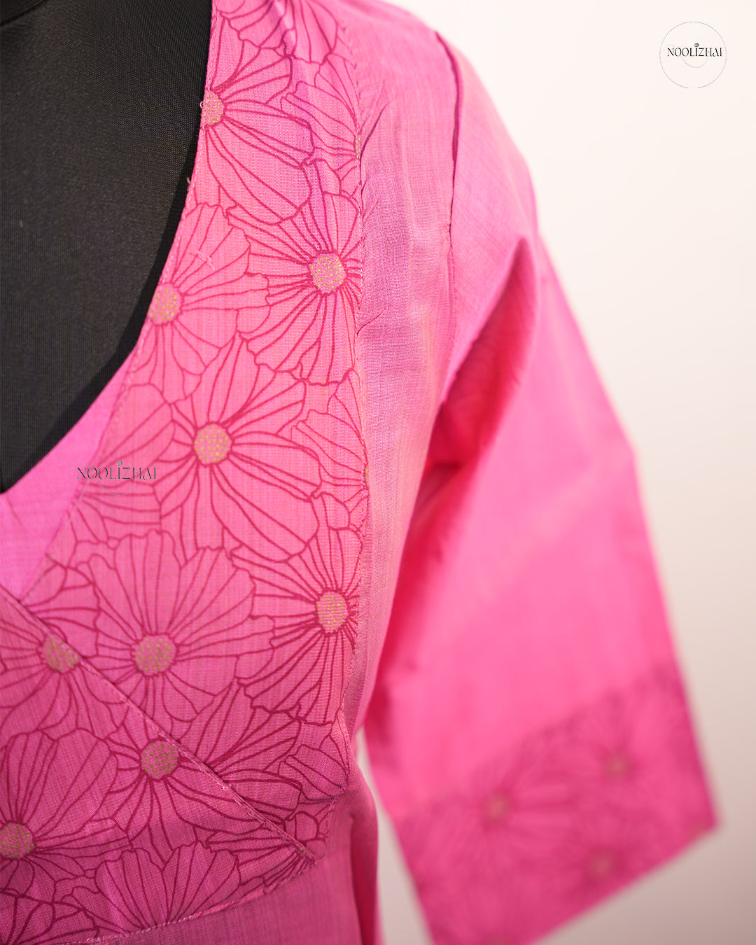 PINK FLORAL KURTI