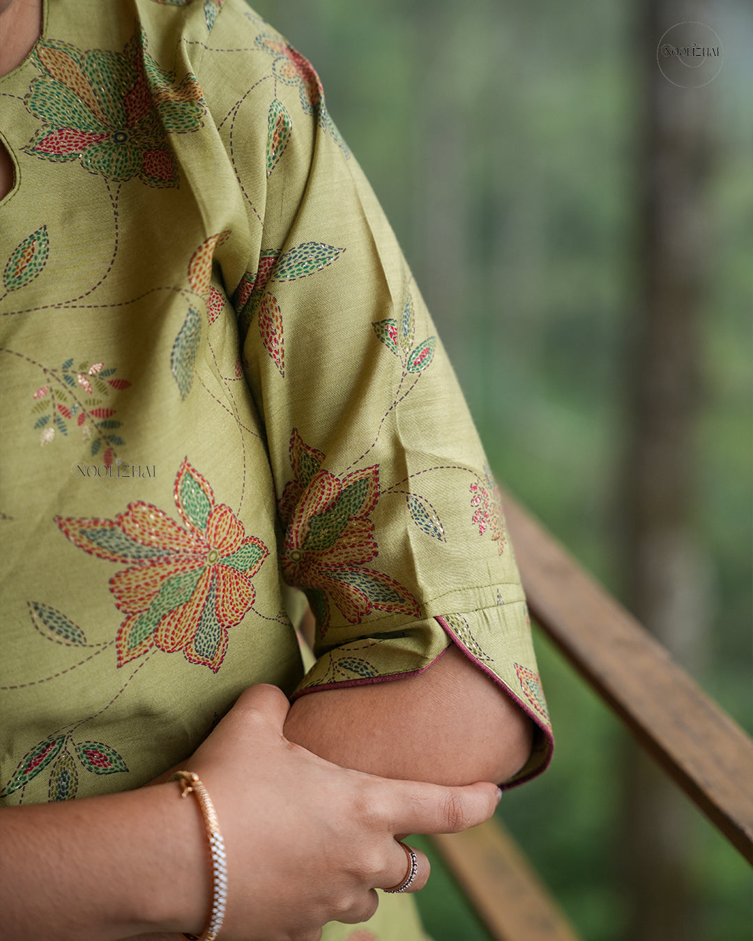 Maragatha Malar - Grace in Olive Green