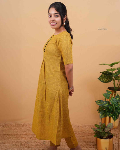 Yellow cotton Co-ords - comfortable and stylish