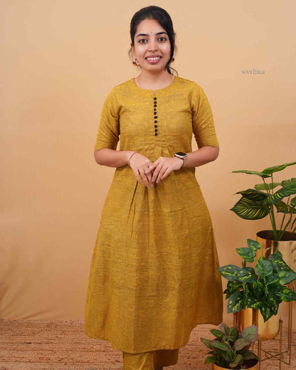 Yellow cotton Co-ords - comfortable and stylish