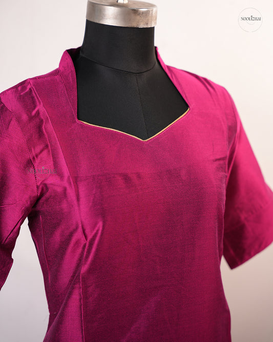 Soft silk pink salwar set