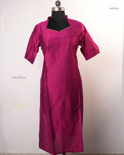 Soft silk pink salwar set