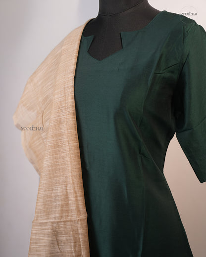 Green silk salwar set