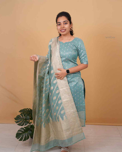 Aqua Grace Kurta Set