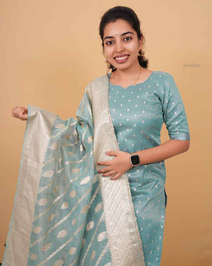 Aqua Grace Kurta Set