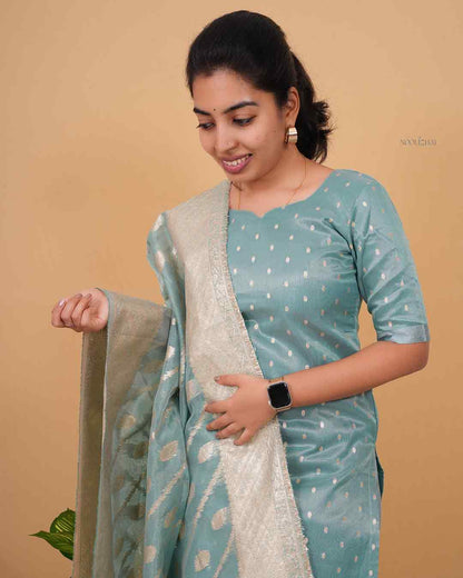 Aqua Grace Kurta Set