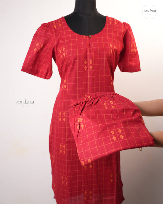 Red cotton coords set