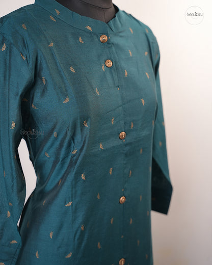 TEAL SILK KURTI