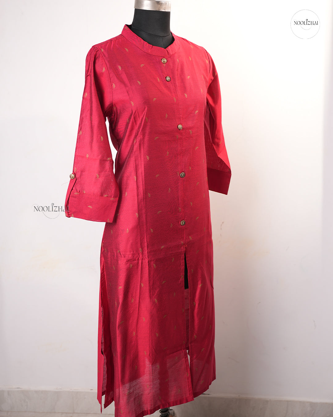 RED SILK KURTI