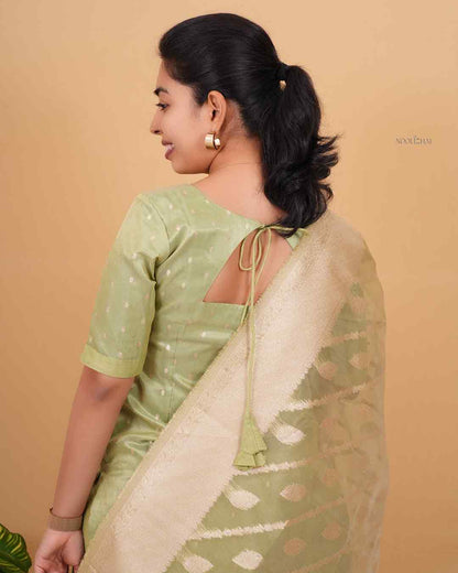 Mint Zari Kurta Set