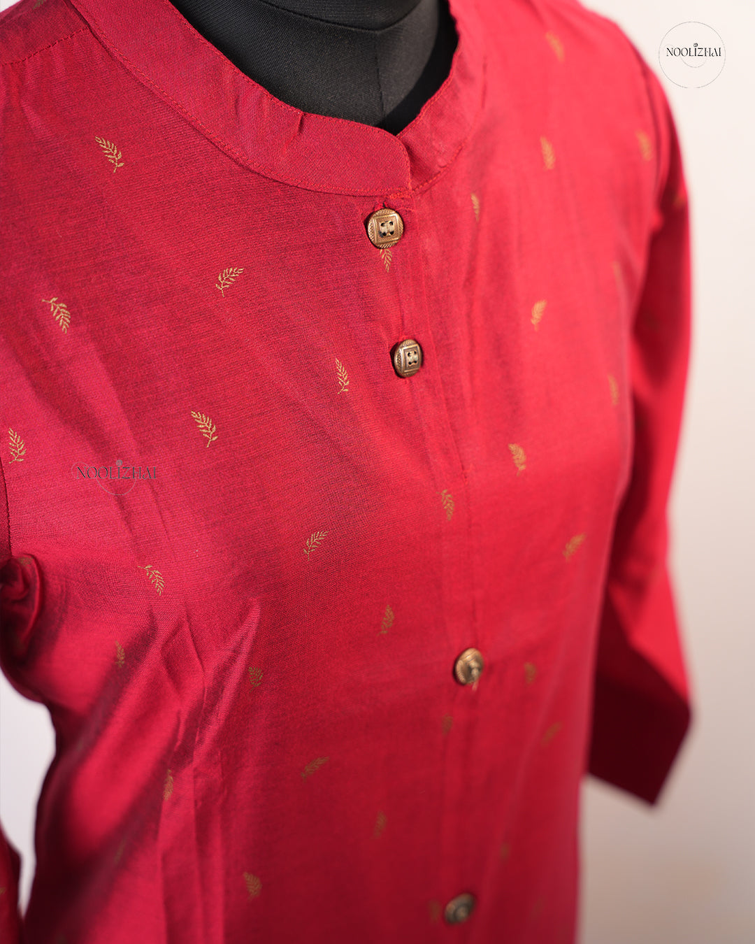 RED SILK KURTI