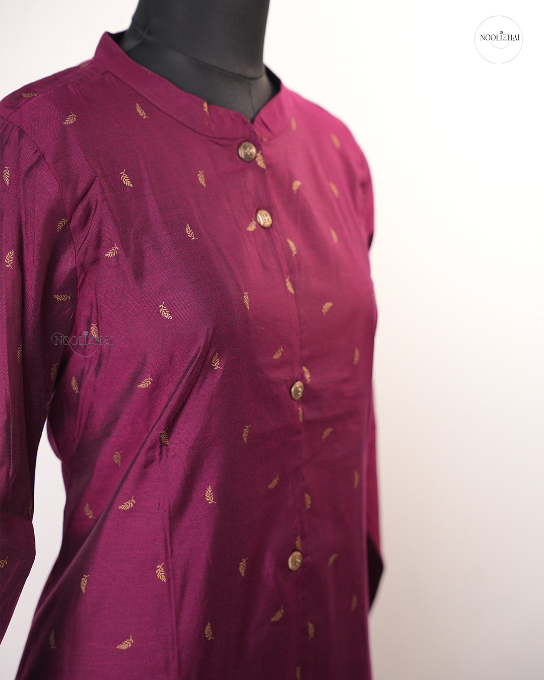 WINE SILK KURTI