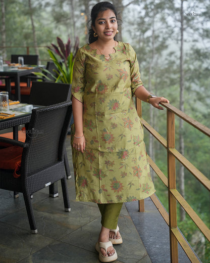 Maragatha Malar - Grace in Olive Green