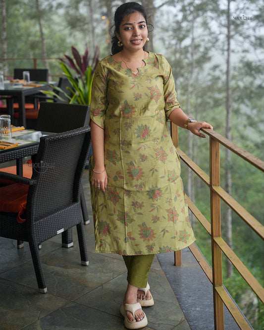 Maragatha Malar - Grace in Olive Green