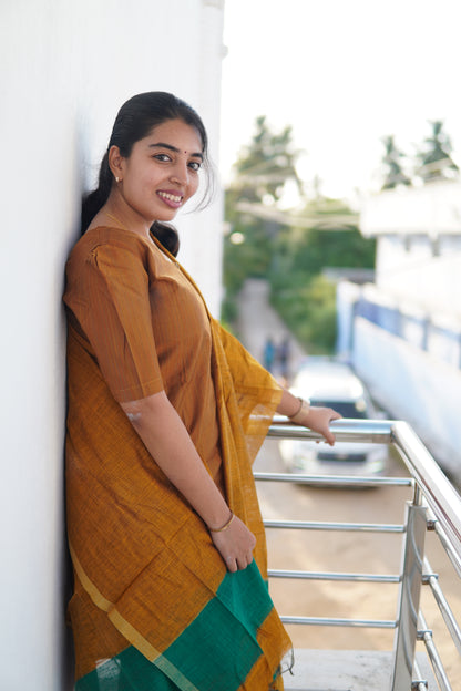 Golden Glow:Mustard salwar set with shawl