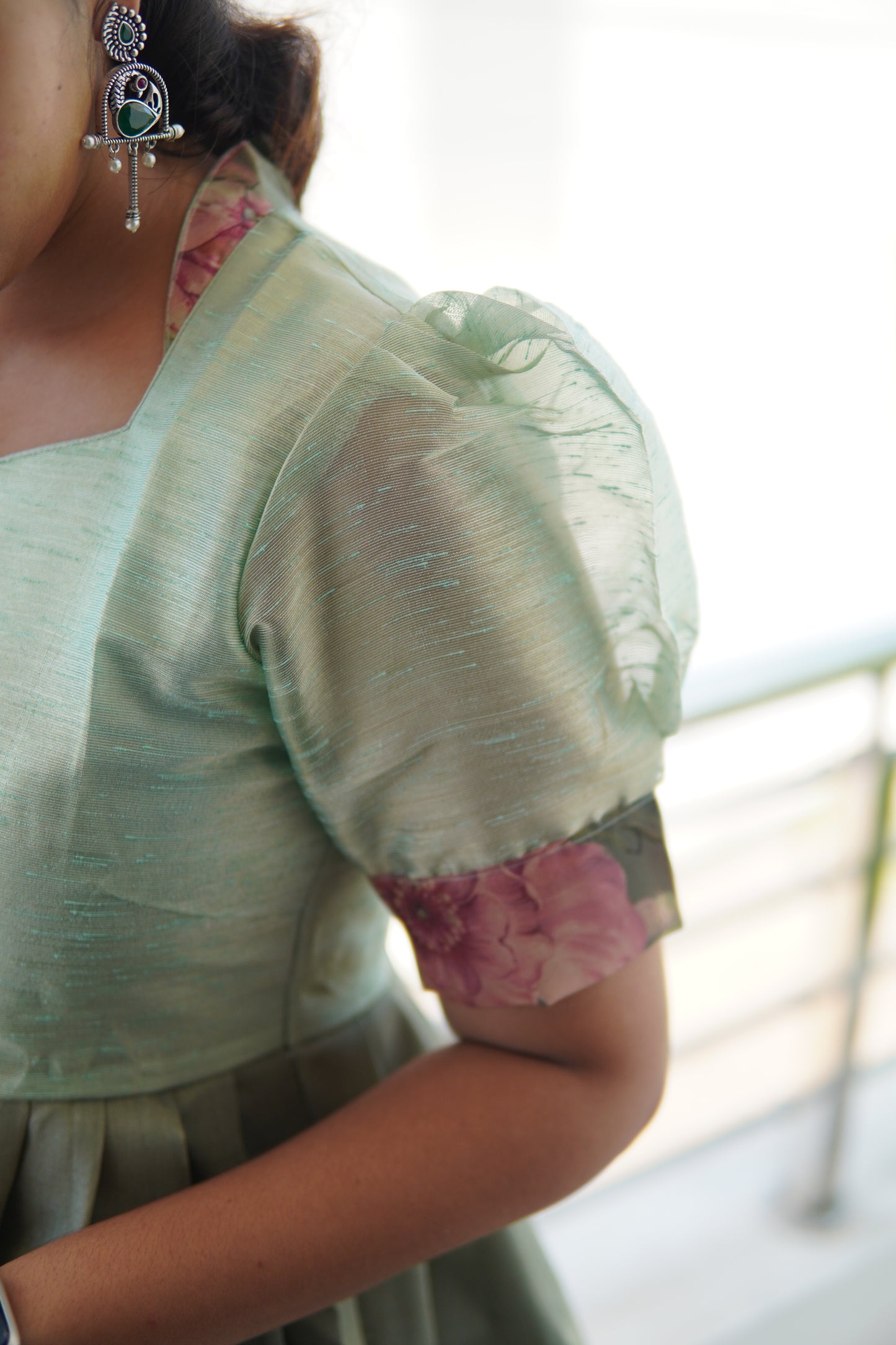 Garden of Dreams : Green long salwar
